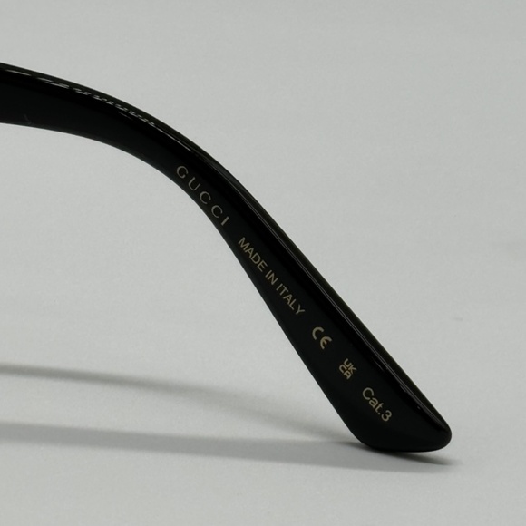 NEW GG1444S 001 GUCCI BLACK GREY SQUARE UNISEX GUCCI SUNGLASSES - Picture 11 of 13